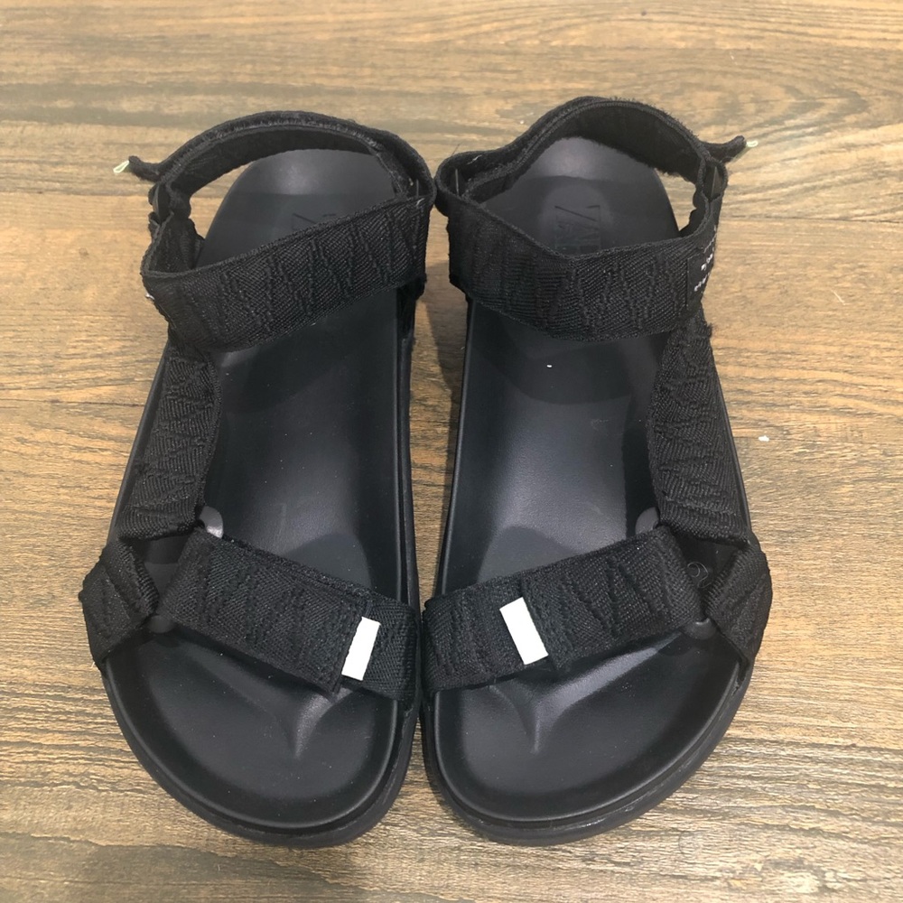 Zara Black Dad Sandals EU 36